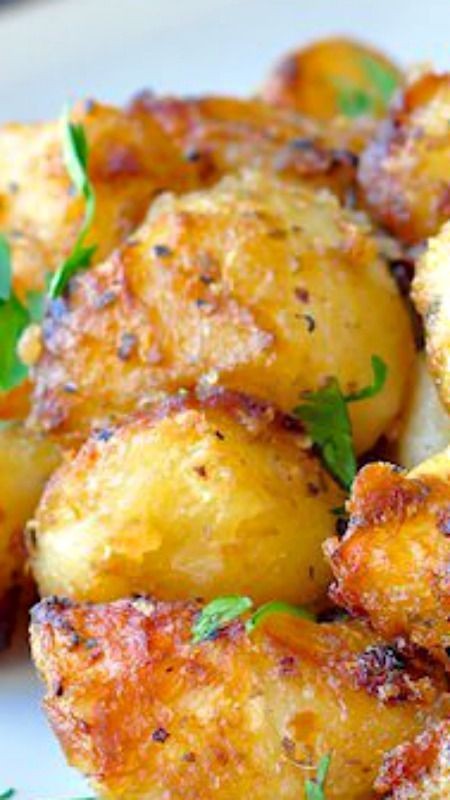 Lemon Herb Roasted Potato Nuggets ~ crispy flavour...