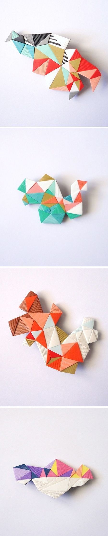 These little pieces of art are brooches made from...