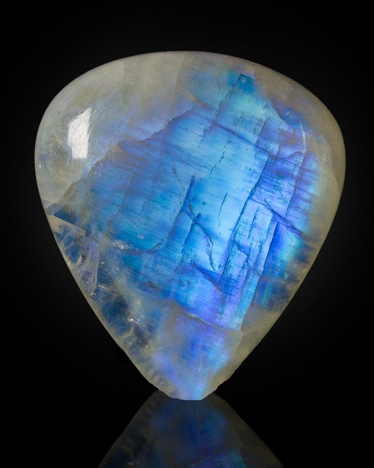 Marvelous moonstone; The electric blue colors shim...