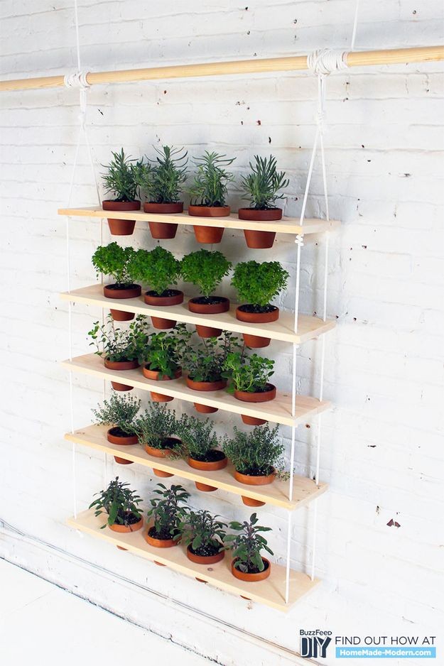A DIY Hanging Herb Garden That Brings The Outdoors...