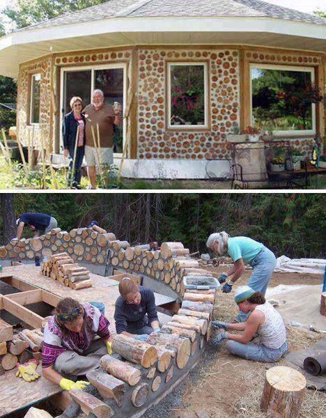 How to build a house with logs, How to, how to do,...