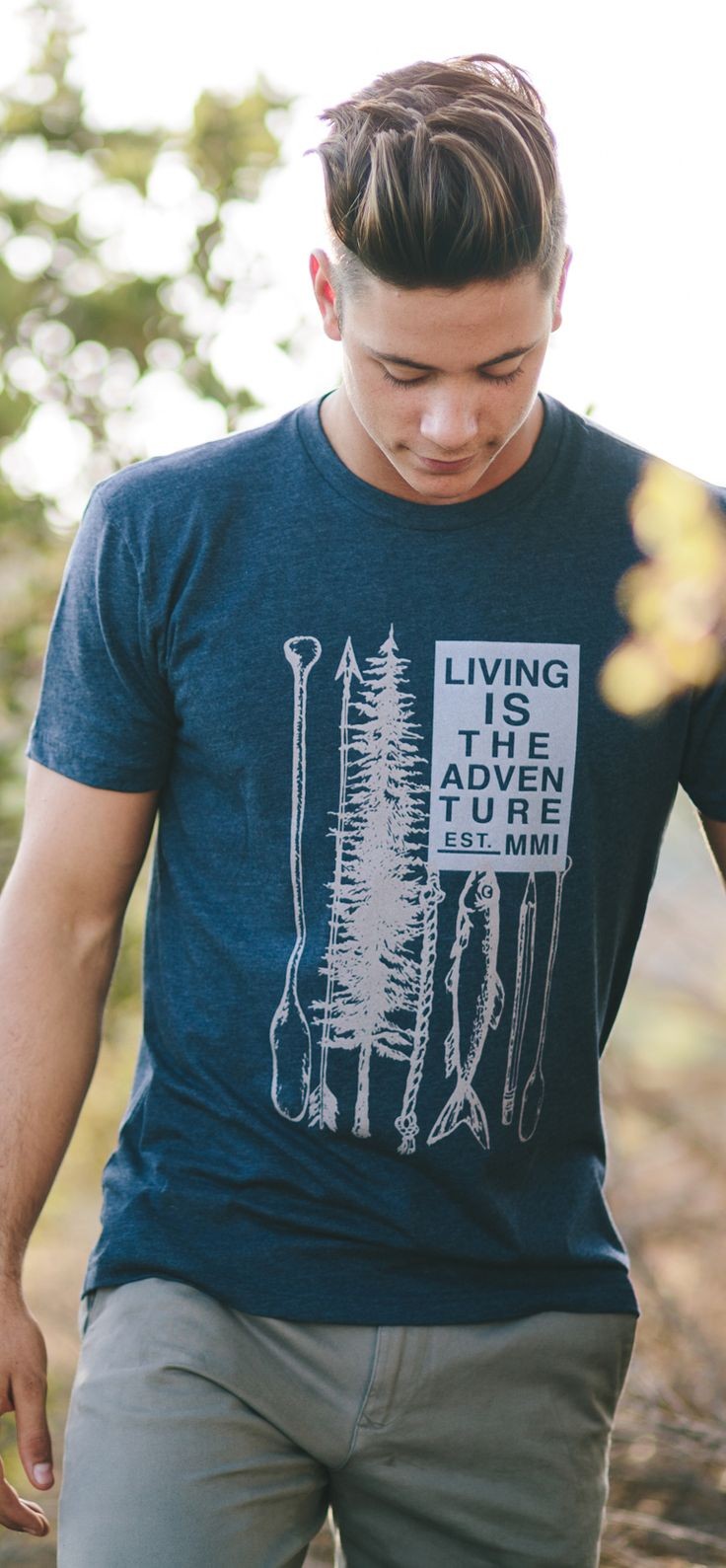 "Living Is The Adventure" --- Each tee sold donate...