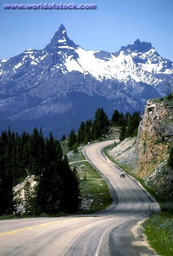 Beartooth Highway MT, the pass from Red Lodge to C...