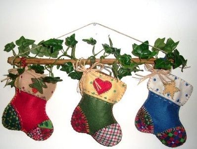 Botinhas de Natal em patchwork – Dica de art...
