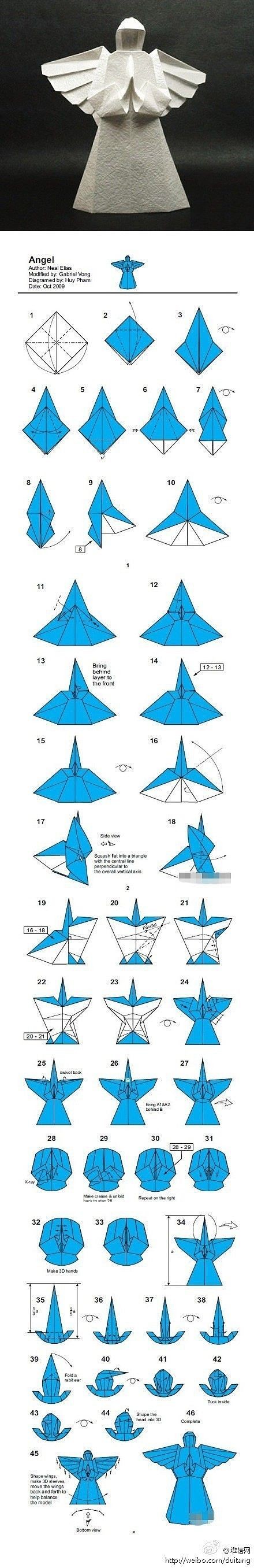Angel origami