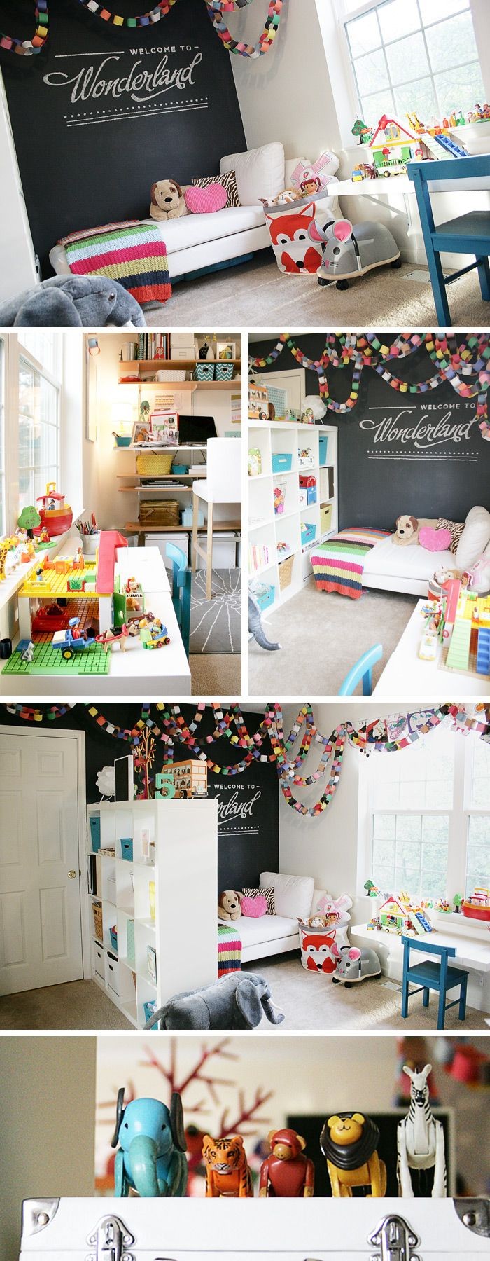 Maggie + Mommy Shared Office/Playroom | www.papera...