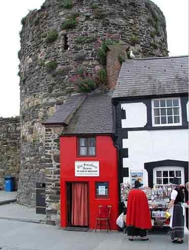 the smallest house in Great Britain, Conwy, North...