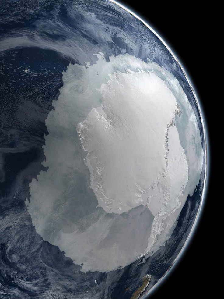 Antarctica from space  (Source: flickr.com, via bi...
