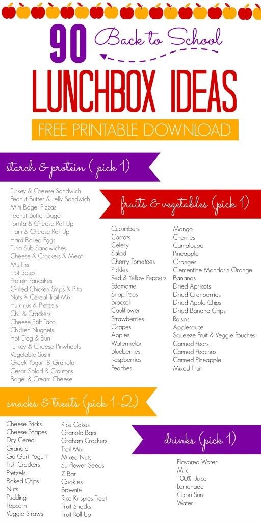90 Back to School Lunchbox Ideas! Kid Lunches and...