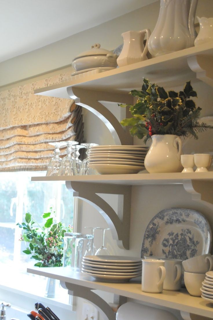 love the brackets, open shelves and styling | nine...