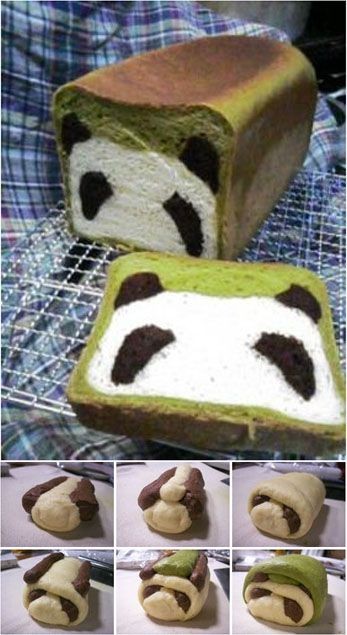 Panda Bread - Freakin adorable!  I’ve seen a...