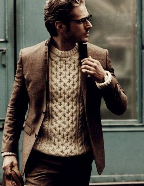 Beautiful knit. You don't always need to wear a bu...