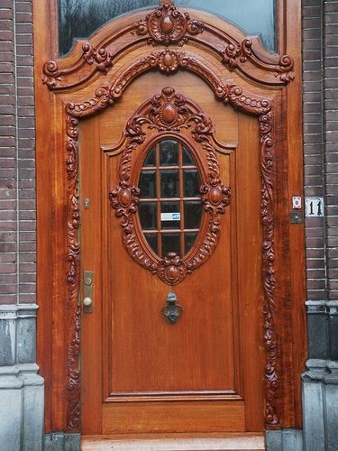 Beautifully carved antique door.