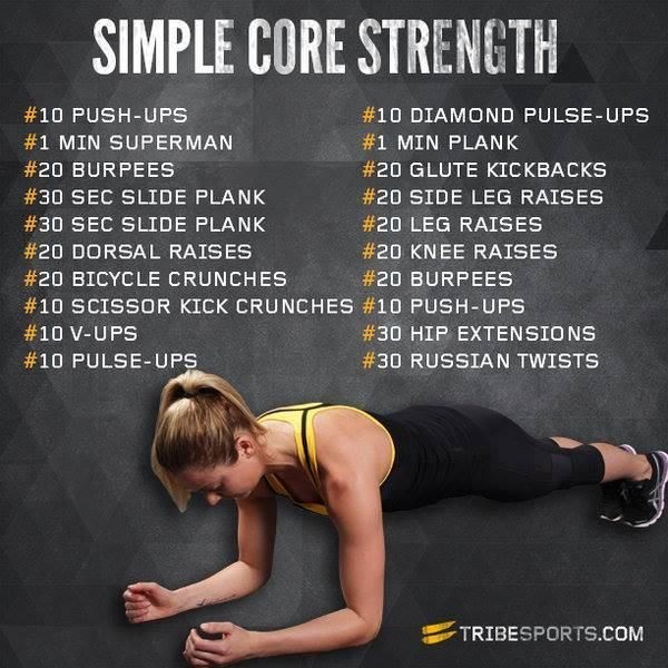 Running Tips: Simple Core Strength Training Exerci...
