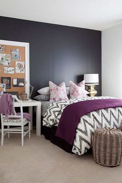 26 Bedroom Decor Ideas with Purple Accents. Purple...