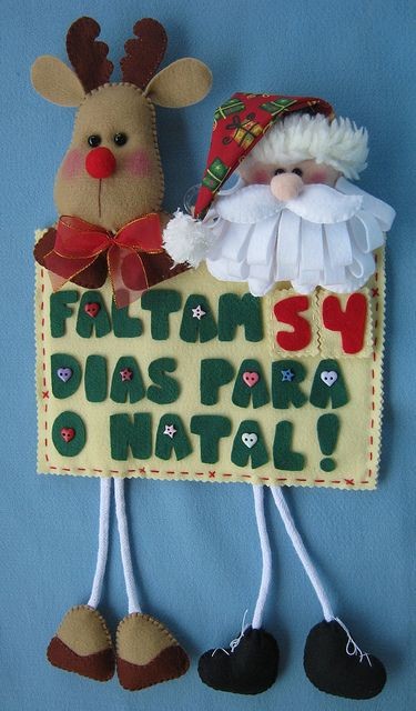 Calendário do Natal! by Arte & Mimos, via...