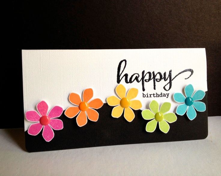 handmade card ... Happy Flowers, Happy Birthday! ....
