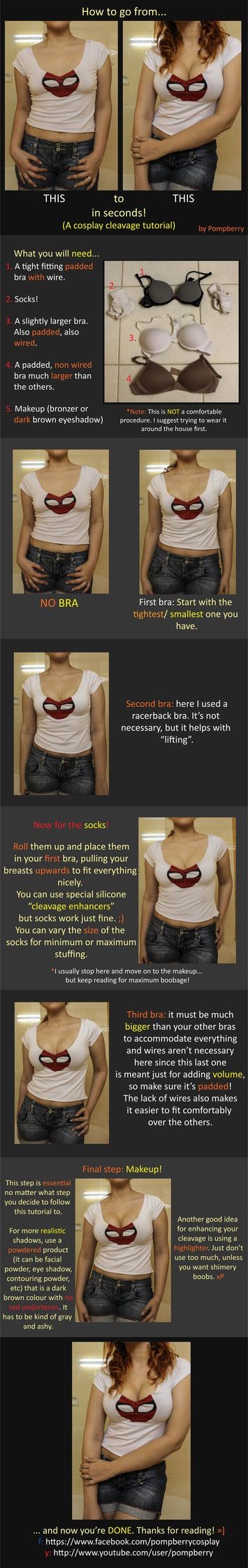 Cosplay Cleavage Tutorial by ~pomp-berry on devian...
