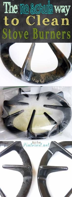 Clean Stove Burner The easiest way EVER to clean s...