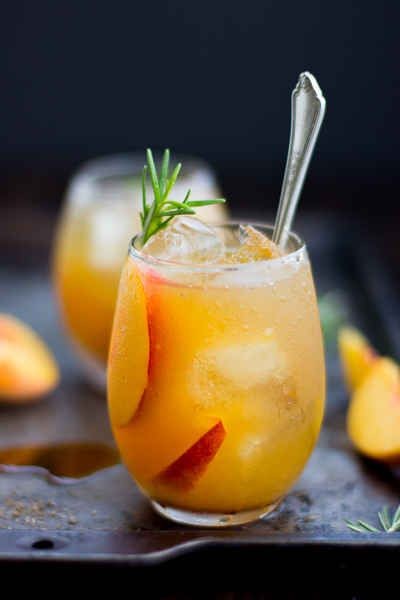 Rosemary Peach Maple Leaf Cocktail | 23 Delicious...