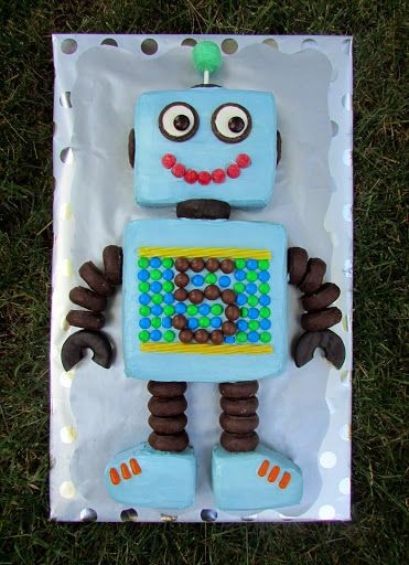 Robot Cake. No tutorial, but easy to see the diffe...