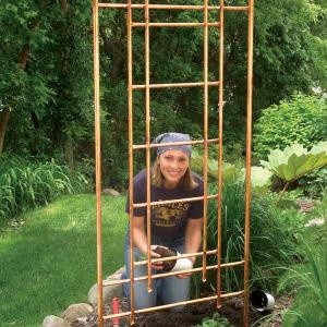 How to Build A Copper Trellis for Your Garden