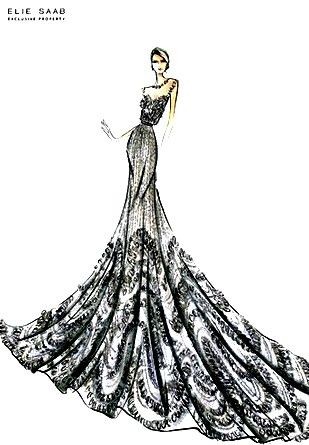 One of my favorite sketches: I analyze the draping...