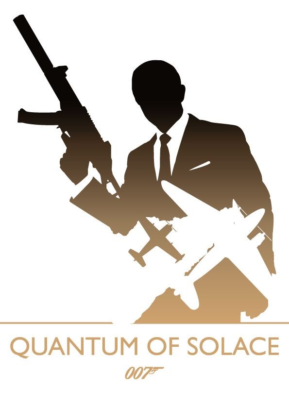 'Quantum of Solace' minimalist movie poster (artwo...