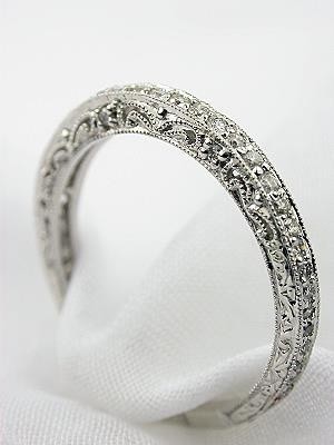 Beautiful antique diamond wedding band. Would look...