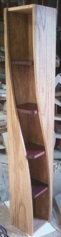 6ft Corner Shelf with a Twist SALE by WoodCurve on...
