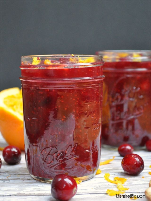 The perfect Homemade Cranberry Sauce Recipe with O...