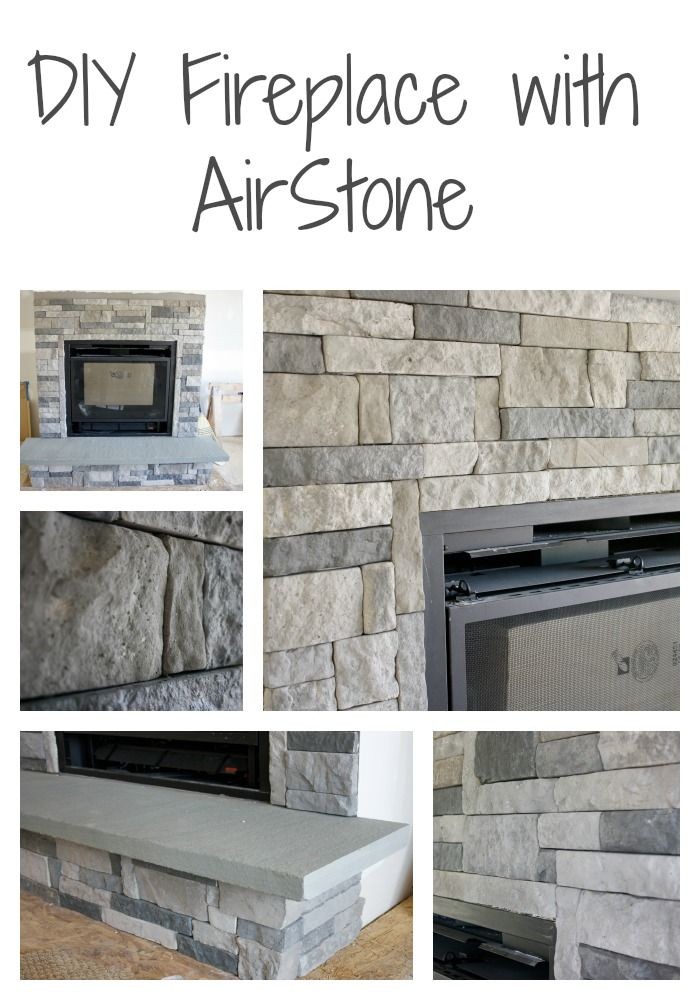 DIY with Airstone- painted the walls behind the Ai...