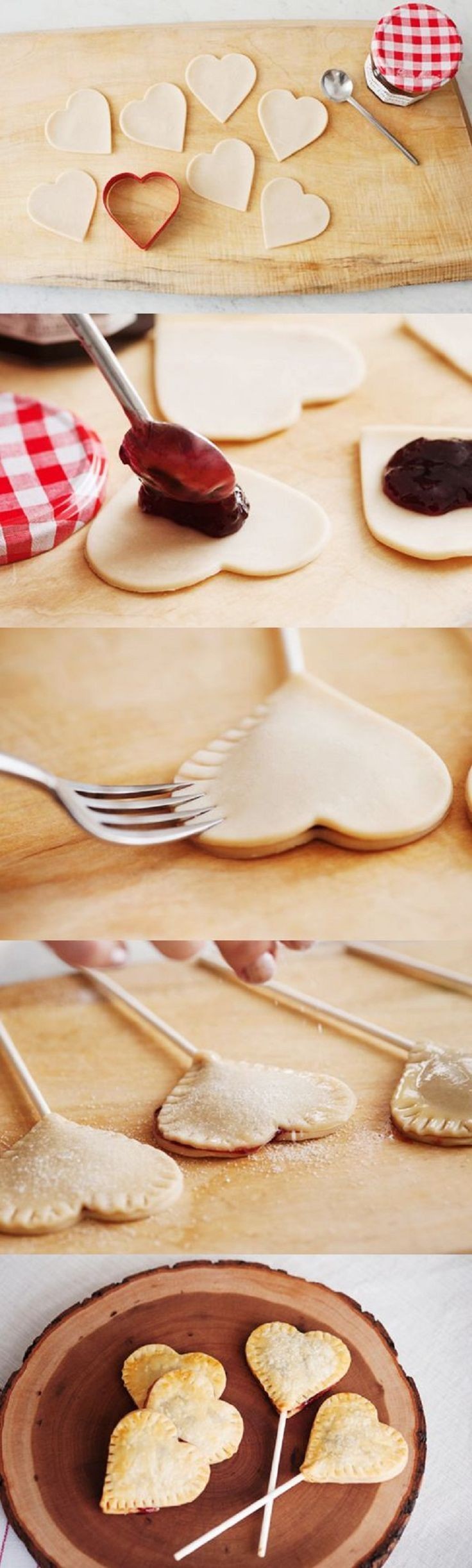 Heart Shaped Pie Pops - 14 Valentine’s Day T...