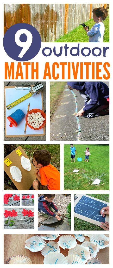 Take math outside with these awesome math activiti...