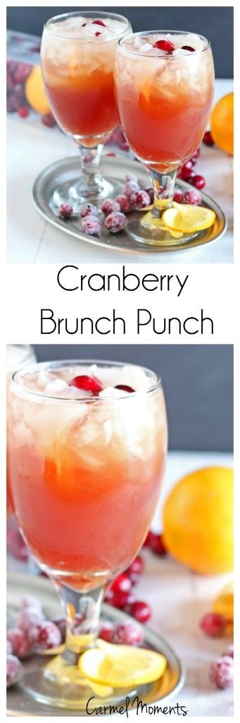 Cranberry Brunch Punch  - Only 4 ingredients.  So...