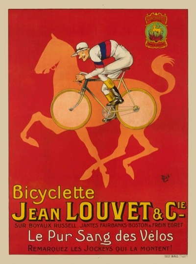 Bicyclette Jean Louvet Vintage Bicycle Poster