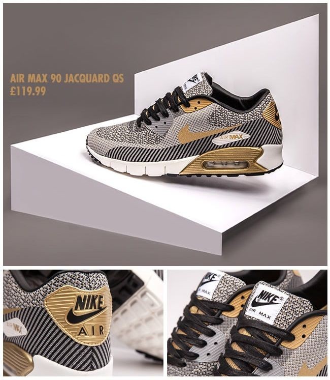Nike Air Max 90 Jacquard QS: Gold Hypervenom