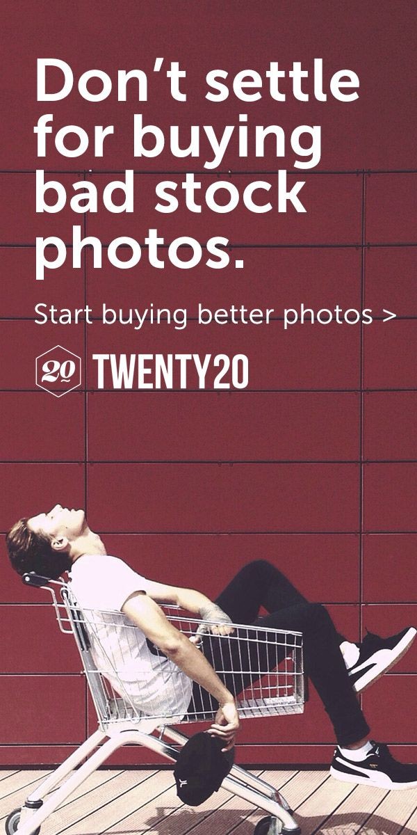 Don't settle for buying bad stock photos. Twenty20...