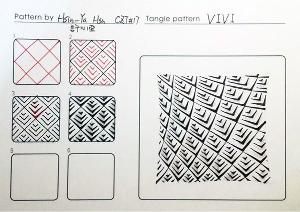 Vivi Zentangle pattern