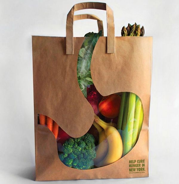 Clever print packaging design #shoppingbag, #packa...