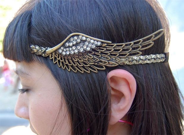 Winged headband