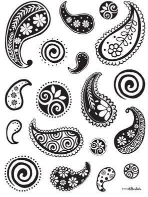 Stampabilities Plenty of Paisley - Clear Stamps -...