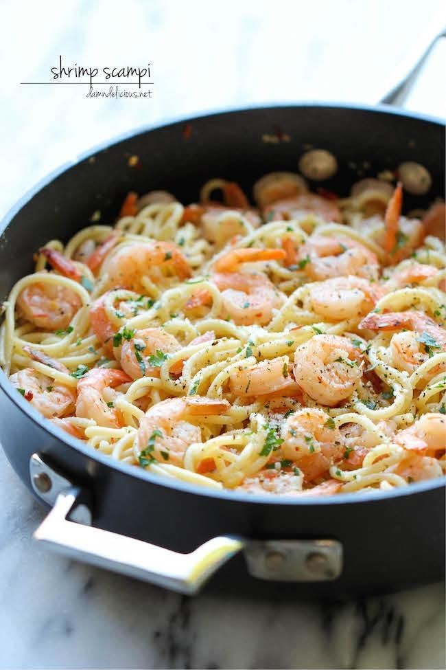 Shrimp Scampi - You won't believe how easy this co...