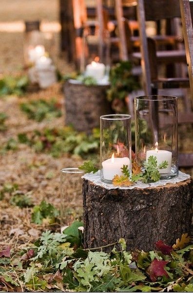 so cute! would love to do this for an outside wedd...