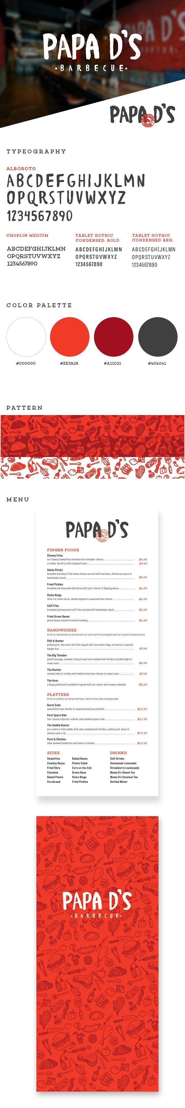 Papa D's Barbecue Branding on Behance