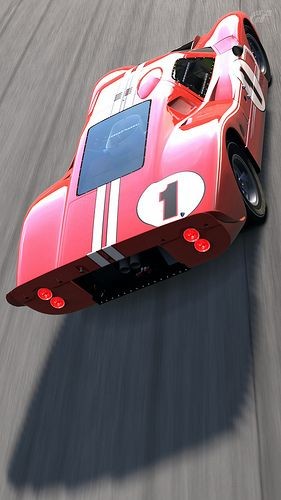 Ford GT40 Mark IV. Winner at 24h LeMans 1967. Driv...