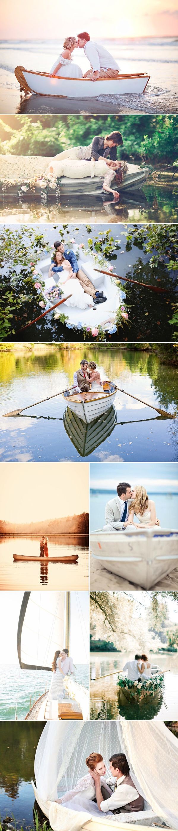 Romantic Love-Boat Engagement Photo Ideas - Praise...