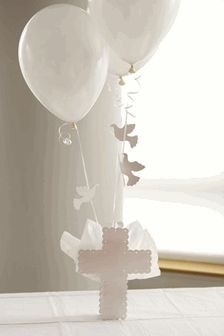 Cross Centerpieces, Christening Table Decorations,...