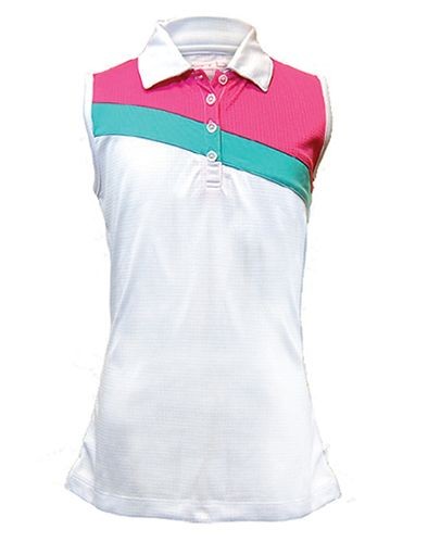 White Garb Junior Girls Delany Sleeveless Golf/Ten...