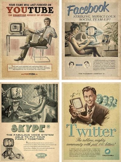 Vintage Social Media Ads by Moma Propaganda t...